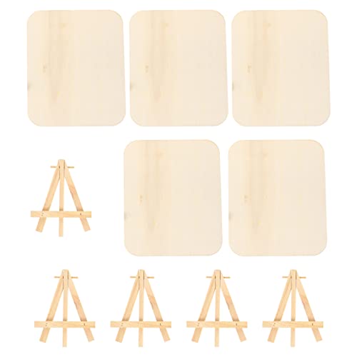 LIFKOME 5 Sätze Diy Zeichenbrett für Teiliges Holz Malset mit Ständer für Kreative Bastelprojekte im Kindergarten für Diy Aktivitäten LIFKOME 5 Sätze Diy Zeichenbrett für Teiliges Holz Malset mit Ständer für Kreative Bastelprojekte im Kindergarten für Diy Aktivitäten von LIFKOME
