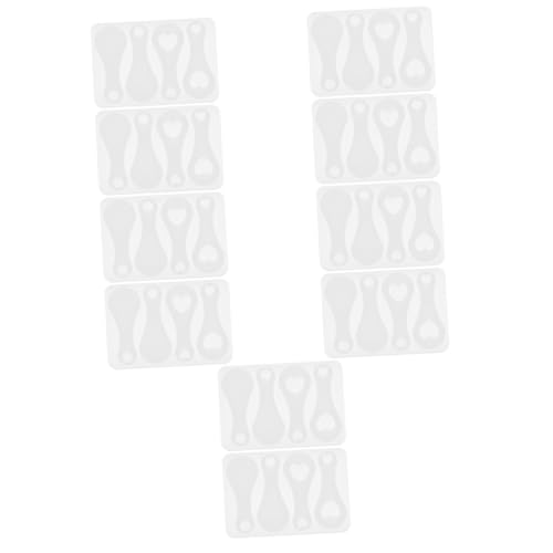 LIFKOME 5 Sätze Silikonform Für Einkaufswagen Token Diy Gießform Für Schlüsselanhänger Flexibles Silikonmaterial Mit Spiegel Für Kreative Bastelprojekte 2 Stücke * 5 von LIFKOME