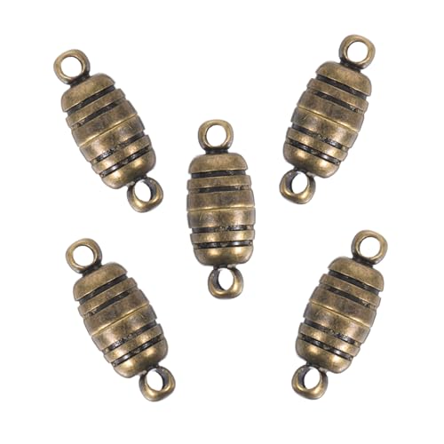 LIFKOME 5 Stück Armbandschnalle Aus Reinem Kupfer Anhängerverschluss Armbandverschlüsse Und Verschlüsse Magnetverschlüsse Für Halsketten Schmuck Verschluss Charm-halter Dark Green Metall von LIFKOME