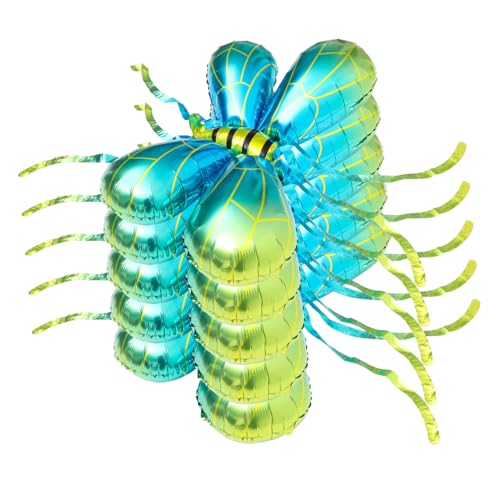 LIFKOME 5 Stück Bienenflügelballon Blau groß Ö Dekorationen geformt Farben luftballons Kinderpartyballons Ballon aus Aluminium Aluminiumballon Bienenflügel-Ballondekoration Aluminiumfolie von LIFKOME