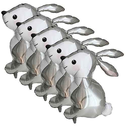 LIFKOME 5 Stück Große Graue Bunny Folienballons Niedliche Kaninchenparty Deko für Kindergeburtstag Indoor Outdoor Geeignet Tier Luftballons für Geburtstagsfeier und Osterparty LIFKOME 5 Stück Große Graue Bunny Folienballons Niedliche Kaninchenparty Deko für Kindergeburtstag Indoor Outdoor Geeignet Tier Luftballons für Geburtstagsfeier und Osterparty von LIFKOME