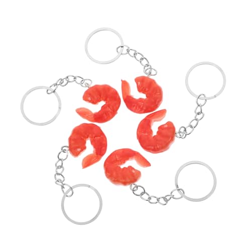 LIFKOME 5 Stück Realistische Künstliche Garnelen Schlüsselanhänger Lustiger Simulation Shrimp Charm für Handtasche Auto Deko Robustes Material Interaktives Einzigartiges Design LIFKOME 5 Stück Realistische Künstliche Garnelen Schlüsselanhänger Lustiger Simulation Shrimp Charm für Handtasche Auto Deko Robustes Material Interaktives Einzigartiges Design von LIFKOME