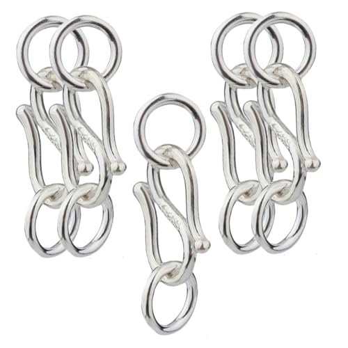 LIFKOME 5 Stück S Haken Verschluss aus Sterling Silber Kleiner Schmuckverbinder für Armbänder und Ketten Langlebig Rostfrei für DIY Schmuckherstellung und Reparatur LIFKOME 5 Stück S Haken Verschluss aus Sterling Silber Kleiner Schmuckverbinder für Armbänder und Ketten Langlebig Rostfrei für DIY Schmuckherstellung und Reparatur von LIFKOME