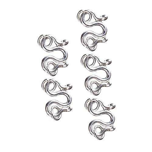 LIFKOME 5 Stück S haken Verschlüsse aus Sterling Silber Leichte Schmuckverbinder für Armband und Halskette DIY Schmuckherstellung Zubehör Langlebig Rostfrei Elegantes Design LIFKOME 5 Stück S haken Verschlüsse aus Sterling Silber Leichte Schmuckverbinder für Armband und Halskette DIY Schmuckherstellung Zubehör Langlebig Rostfrei Elegantes Design von LIFKOME