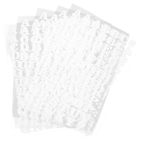 LIFKOME 5 Stück Teiliges Aufbügelbuchstaben Weiße Buchstaben Patches für Kleidung DIY Stoffe Vielseitig Einsetzbare Aufnäher für Jeans Taschen und Mehr von LIFKOME
