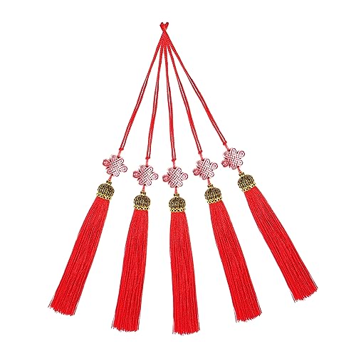 LIFKOME 5 Stück Teiliges Chinesische Knoten Quaste Anhänger Traditionelle Neujahrsdekoration für Autos Fenster und Zuhause Farbige Feng Shui Pendants für Festliche LIFKOME 5 Stück Teiliges Chinesische Knoten Quaste Anhänger Traditionelle Neujahrsdekoration für Autos Fenster und Zuhause Farbige Feng Shui Pendants für Festliche von LIFKOME