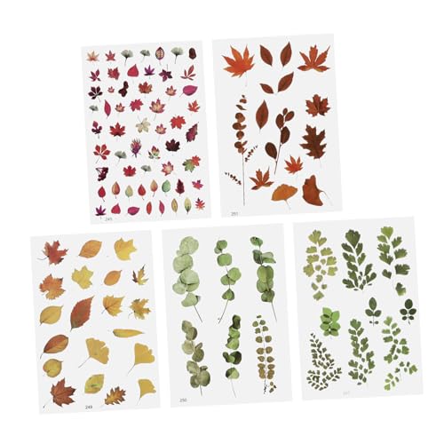 LIFKOME 5 Stück Teiliges DIY Epoxidharz Füllmaterial mit Bunten Langlebigen Blumenaufklebern Geeignet für Resin Handwerk Kreative Bastelgestaltung und Individuelle Dekoration von LIFKOME