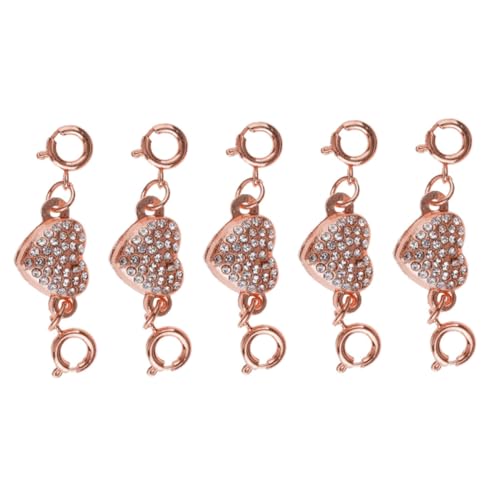 LIFKOME 5 Stück Teiliges DIY Herzförmiger Magnetverschluss Set Langlebige Rostfreie Magnetschließe für Schmuckherstellung Leicht und Einfach zu Öffnen für Halsketten und Armbänder LIFKOME 5 Stück Teiliges DIY Herzförmiger Magnetverschluss Set Langlebige Rostfreie Magnetschließe für Schmuckherstellung Leicht und Einfach zu Öffnen für Halsketten und Armbänder von LIFKOME