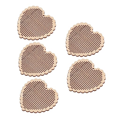 LIFKOME 5 Stück Teiliges DIY Kreuzstich Holzplatten aus Langlebigem Holz für Stickprojekte Verarbeitung ohne Splitter als für Kreative Handarbeiten von LIFKOME