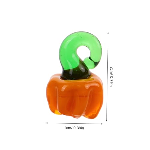 LIFKOME 5 Stück Teiliges Glasperlen Kürbisform Halloween Bastelperlen Auffädeln für DIY Armbänder Ohrringe und Schmuckherstellung Kleine Glasperlen für Bastelzubehör von LIFKOME