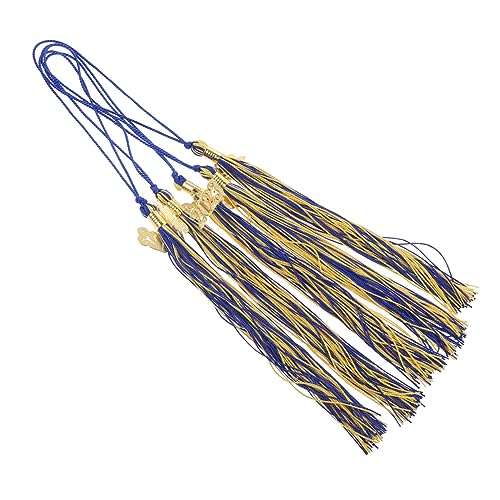 LIFKOME 5 Stück Teiliges Handgefertigte Quasten für Doktorhut Abschlusskappen Anhänger Blau Gold Dekoration für Abschlussfeier und Fotoparty LIFKOME 5 Stück Teiliges Handgefertigte Quasten für Doktorhut Abschlusskappen Anhänger Blau Gold Dekoration für Abschlussfeier und Fotoparty von LIFKOME