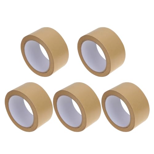 LIFKOME 5 Stück Teiliges Kraftpapier Klebeband Wasser Abriebfest Stark Haftend Vielseitig für DIY Geschenkverpackung Bastelarbeiten Umweltfreundliches Paketklebeband LIFKOME 5 Stück Teiliges Kraftpapier Klebeband Wasser Abriebfest Stark Haftend Vielseitig für DIY Geschenkverpackung Bastelarbeiten Umweltfreundliches Paketklebeband von LIFKOME