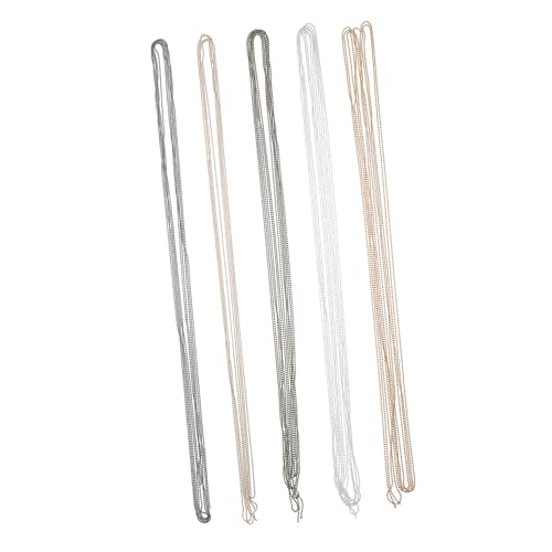 LIFKOME 5 Stück Teiliges Metallkugelkettenset Lang Silber Gold Antikbronze Schwarz Gold Verstellbare Verlängerungskette für DIY Schmuck Armbänder Schlüsselanhänger Basteln LIFKOME 5 Stück Teiliges Metallkugelkettenset Lang Silber Gold Antikbronze Schwarz Gold Verstellbare Verlängerungskette für DIY Schmuck Armbänder Schlüsselanhänger Basteln von LIFKOME