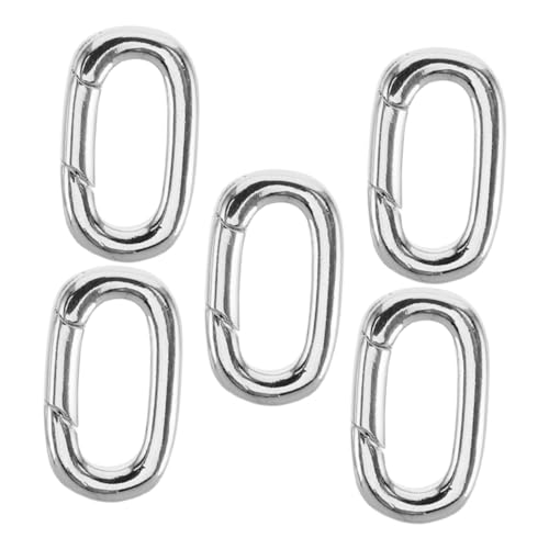 LIFKOME 5 Stück Teiliges Ovaler Karabiner Verschluss Kupfer Schmuckverbinder für Halsketten Armbänder Anhänger Langlebig Kompakt Vielseitig für Diy Schmuckherstellung LIFKOME 5 Stück Teiliges Ovaler Karabiner Verschluss Kupfer Schmuckverbinder für Halsketten Armbänder Anhänger Langlebig Kompakt Vielseitig für Diy Schmuckherstellung von LIFKOME