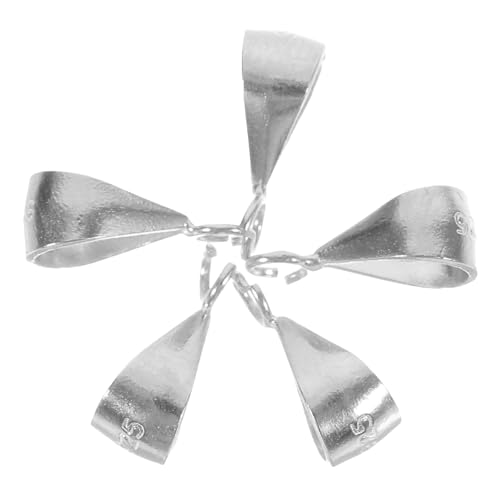 LIFKOME 5 Stück Teiliges Silber Schmuckverschluss für DIY Hochwertige Quetschperlen und Anhängeröse für Schmuckherstellung und Kreative Projekte LIFKOME 5 Stück Teiliges Silber Schmuckverschluss für DIY Hochwertige Quetschperlen und Anhängeröse für Schmuckherstellung und Kreative Projekte von LIFKOME