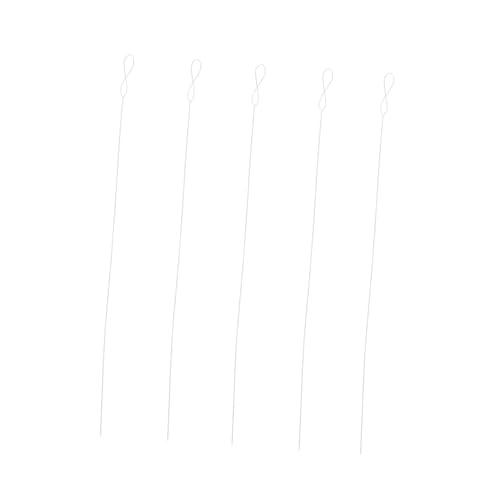 LIFKOME 5 Stück Teiliges Ultra Dünne Perlennadeln aus Metall Feine DIY Stick und Stricknadeln für Schmuckherstellung Handliche Rostfrei für Bastelarbeiten und Perlenarmbänder von LIFKOME