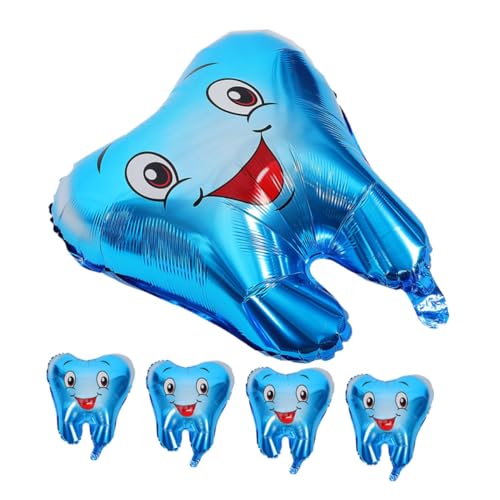 LIFKOME 5 Stücke Niedliche Babyparty-zahnballons Indoor Outdoor Dekorationen Zahn Aufblasbare Ballons Abschlussfeier Ballon Dekorationen von LIFKOME