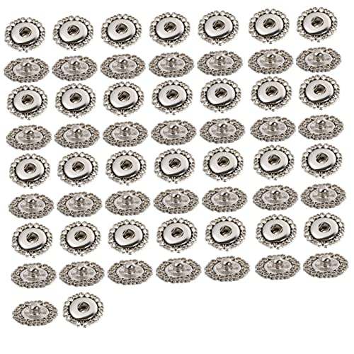 LIFKOME 50 Paare Metall Druckknöpfe Langlebige DIY Knöpfe für Kleidung Taschen und Handwerk Silber Gold für Jacken Jeans Shirts und Mehr von LIFKOME