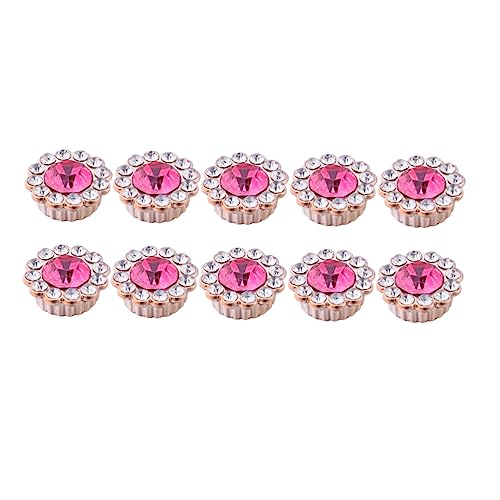 LIFKOME 50 Stück Abs Blumenform DIY Zubehör Klebeverzierung für Haarband und Basteldekoration Rosé für Kreative Projekte und Tägliche Anwendungen von LIFKOME