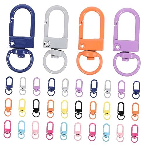 LIFKOME 50 Stück Bunte Metall Schlüsselanhänger mit Drehbarem Haken Langlebiger Karabiner für DIY Projekte Schlüsselketten und Taschenbefestigung LIFKOME 50 Stück Bunte Metall Schlüsselanhänger mit Drehbarem Haken Langlebiger Karabiner für DIY Projekte Schlüsselketten und Taschenbefestigung von LIFKOME