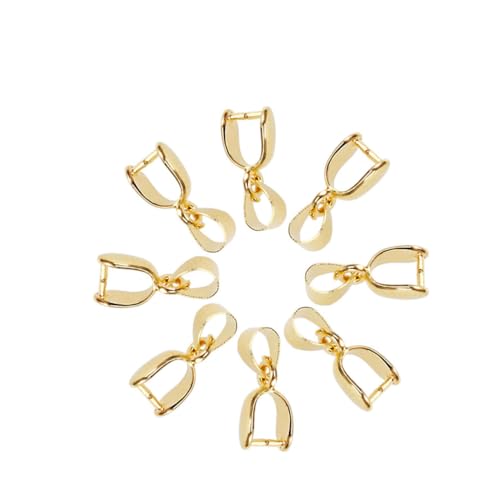 LIFKOME 50 Stück Diy Schmuck Zubehör Goldene Schmuckverschluss Clip Anhänger Ösen für Perlen Armbänder Schlüsselanhänger und Mehr für Bastelprojekte von LIFKOME