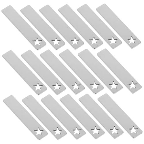 LIFKOME 50 Stück Edelstahl Blanko Anhänger Rechteckige Metallplatten zum Gravieren für Schmuckherstellung und DIY Schlüsselanhänger Etiketten für Personalisierung und Kennzeichnung LIFKOME 50 Stück Edelstahl Blanko Anhänger Rechteckige Metallplatten zum Gravieren für Schmuckherstellung und DIY Schlüsselanhänger Etiketten für Personalisierung und Kennzeichnung von LIFKOME