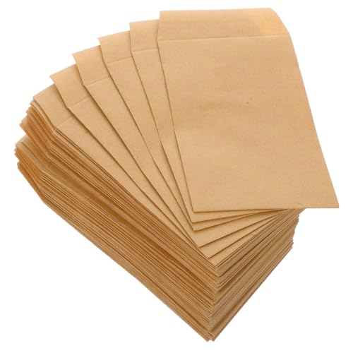 LIFKOME 50 Stück Fotoumschläge Geldumschlag Samenumschläge Kleine Umschläge Für Samen Kleine Münzumschläge Kraftpapier Aufbewahrungsumschläge von LIFKOME