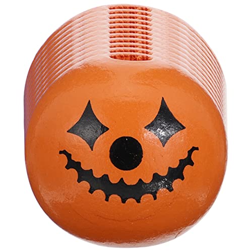 LIFKOME 50 Stück Halloween Holzperlen mit Runde DIY Bastelperlen aus Hochwertigem Holz Sicher Glatt zum Auffädeln für Halloween Dekorationen und Handwerksprojekte von LIFKOME