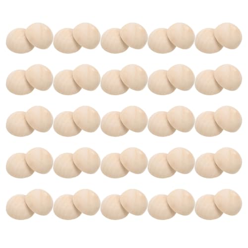 LIFKOME 50 Stück Holz Halbperlen Naturmaterialien DIY Bastel Halbkuge Holzperlen zum Schmuckherstellung und Heimdekoration Lose Charms Beads für Kreative Handwerksprojekte LIFKOME 50 Stück Holz Halbperlen Naturmaterialien DIY Bastel Halbkuge Holzperlen zum Schmuckherstellung und Heimdekoration Lose Charms Beads für Kreative Handwerksprojekte von LIFKOME
