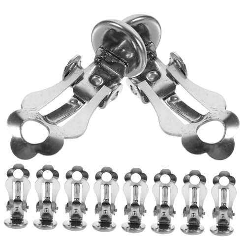 LIFKOME 50 Stück Ohrclips Halter Silber DIY Ohrclips Zubehör Schmuckherstellung Basis für Damen und Mädchen zum Basteln Schöner LIFKOME 50 Stück Ohrclips Halter Silber DIY Ohrclips Zubehör Schmuckherstellung Basis für Damen und Mädchen zum Basteln Schöner von LIFKOME