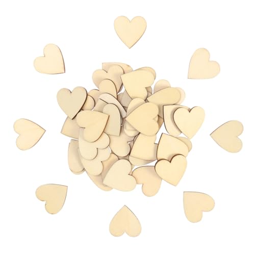 LIFKOME 50 Stück Runde Holzscheiben mit Rinde Naturbelassen zum Basteln DIY Holzplättchen für Scrapbooking Dekoration und Handwerksprojekte von LIFKOME