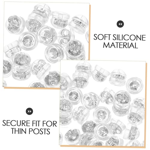 LIFKOME 50 Stück Silikon Ohrringverschlüsse Ersatz Soft Flexibel Komfortabel Weiß Silberfinish Für Ohrstecker Feine Stifte Hygienisch Wiederverwendbar LIFKOME 50 Stück Silikon Ohrringverschlüsse Ersatz Soft Flexibel Komfortabel Weiß Silberfinish Für Ohrstecker Feine Stifte Hygienisch Wiederverwendbar von LIFKOME