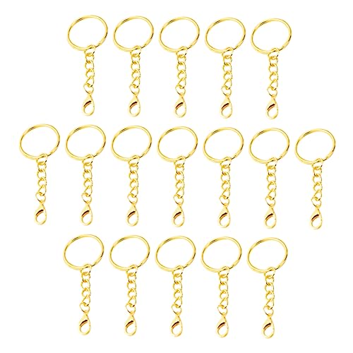 LIFKOME 50 Stück Teiliges Metall Schlüsselringe mit Robusten Lobster Verschlüssen Langlebige DIY Schlüsselanhänger Zubehör Metallringe zum Basteln Ersatzteile für Schlüsselhalter und von LIFKOME