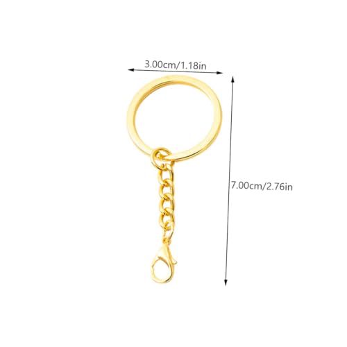 LIFKOME 50 Stück Teiliges Metall lobster Flach Schlüsselanhänger DIY Schlüsselhalter Ringe für Bastelprojekte und Sichere Befestigung LIFKOME 50 Stück Teiliges Metall lobster Flach Schlüsselanhänger DIY Schlüsselhalter Ringe für Bastelprojekte und Sichere Befestigung von LIFKOME