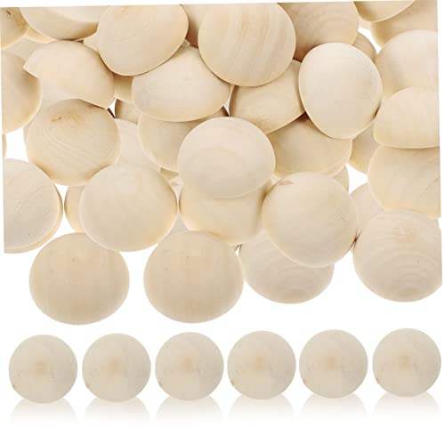LIFKOME 50 Stück Unbearbeitete Halbrunde Holzperlen DIY Bastelmaterial für Fotorequisiten Heimdekoration und Naturbelassene Holzhalbkugeln für Kreative Projekte LIFKOME 50 Stück Unbearbeitete Halbrunde Holzperlen DIY Bastelmaterial für Fotorequisiten Heimdekoration und Naturbelassene Holzhalbkugeln für Kreative Projekte von LIFKOME
