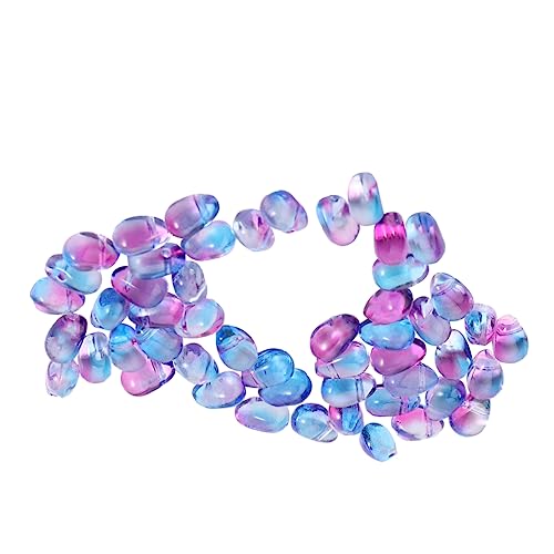 LIFKOME 50 Stück Wasserfall Perlen Glasperlen Tropfenform für Schmuckherstellung DIY Zubehör Bunte Quastenanhänger Geeignet für Armbänder und Mehr von LIFKOME