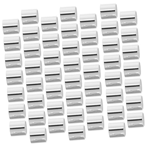LIFKOME 500 Stück Kupfer Quetschperlen für Schmuckherstellung Crimp Röhren Endkappen für Armbänder Ohrringe und Silberfarbig DIY Zubehör von LIFKOME