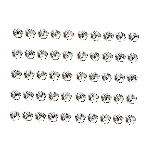 LIFKOME 50Stücke Bärenkrallen Design Schmuckabstandshalterperlen Für DIY Handwerk Perlen Für Armbänder Halsketten Ohrringe Und Projekte von LIFKOME