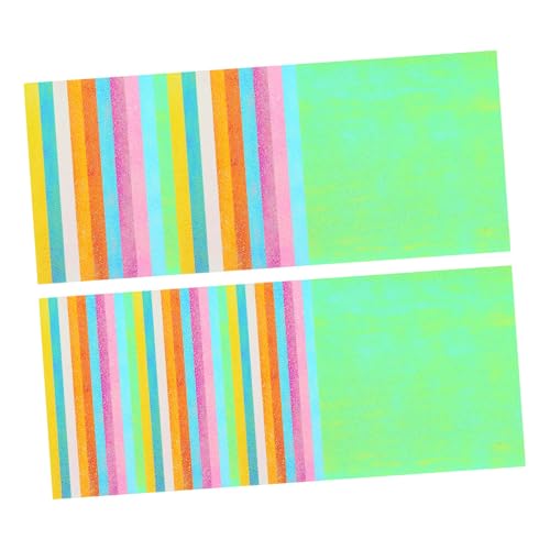 LIFKOME 50Stücke Glänzendes Bastelpapier Quadratische Bastelbögen Farben Irisierendes Faltpapier für DIY Kunstprojekte und Partydekoration Handgefertigte Bastelbögen von LIFKOME