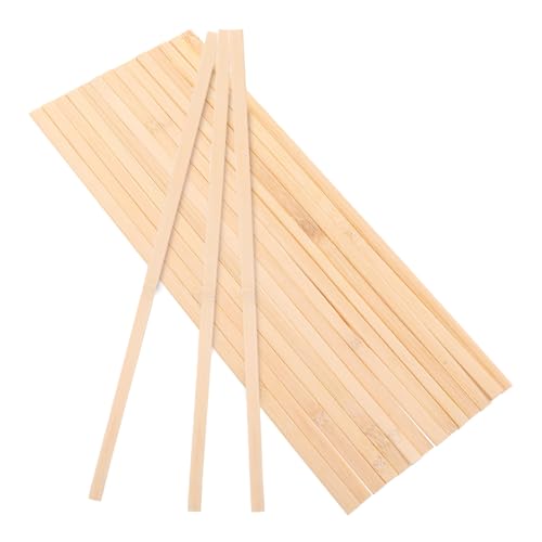 LIFKOME 50Stücke Holzstäbchen zum Basteln Quadratische Holzstäbe DIY Bastelmaterial für Projekte für Modellbau und Kunsthandwerk von LIFKOME