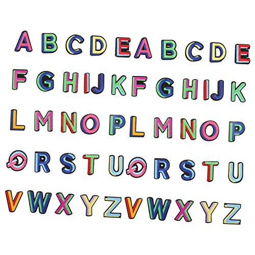 LIFKOME 52Stücke Teiliges Alphabet Patches für Kleidung DIY Stoffaufnäher zum Aufbügeln und Aufnähen für Dekoration von Kleidung Taschen und Mehr von LIFKOME