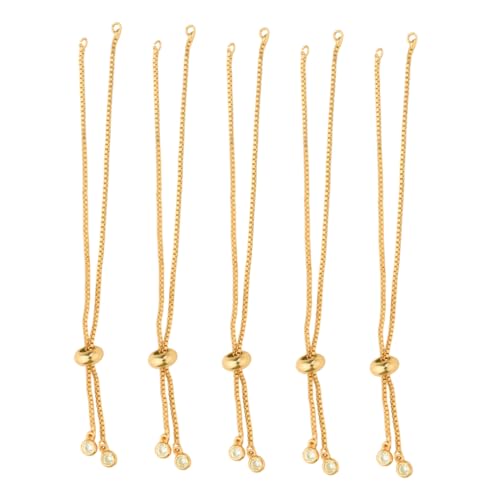 LIFKOME 5Stücke Armbänder für Frauen Verstellbare Basiskette DIY Schmuckherstellungsset Farbenfroh für Projekte Langlebig und Leicht Geschenkidee LIFKOME 5Stücke Armbänder für Frauen Verstellbare Basiskette DIY Schmuckherstellungsset Farbenfroh für Projekte Langlebig und Leicht Geschenkidee von LIFKOME