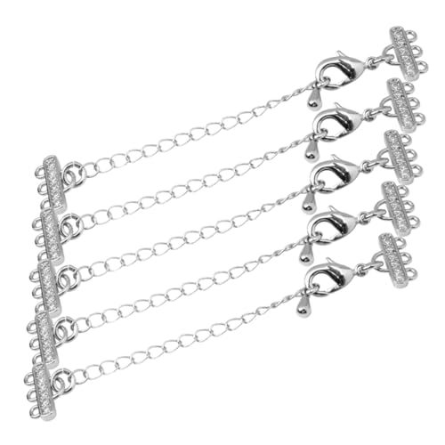LIFKOME 5Stücke DIY Schmuckverlängerungsketten Teilig Hochwertigem Für Halsketten Und Armbänder Zum Erweitern Und Reparieren Von Schmuckstücken Einfach Zu Handhaben LIFKOME 5Stücke DIY Schmuckverlängerungsketten Teilig Hochwertigem Für Halsketten Und Armbänder Zum Erweitern Und Reparieren Von Schmuckstücken Einfach Zu Handhaben von LIFKOME