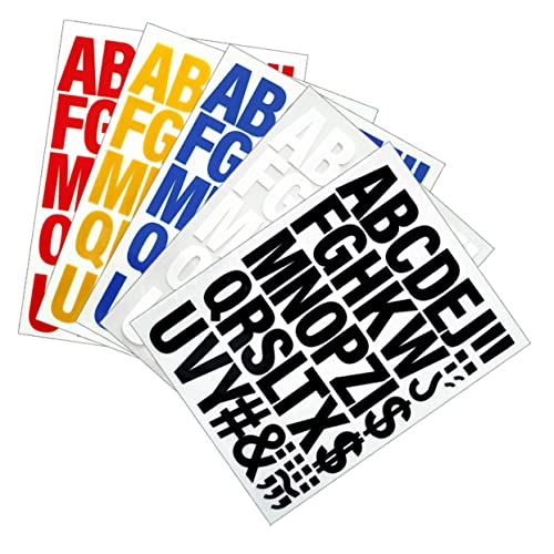 LIFKOME 5Stücke Eisen Buchstaben für Kleidung DIY Wärmeübertragung Patches zum Reparieren und Verzieren von Shirts Hosen Taschen und Mehr von LIFKOME