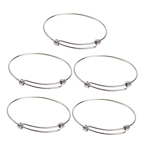LIFKOME 5Stücke Erweiterbares Edelstahlarmband Teiliges Einstellbare DIY Armreifen für Individuelles Schmuckdesign Langlebig und Praktisch für Bastelprojekte LIFKOME 5Stücke Erweiterbares Edelstahlarmband Teiliges Einstellbare DIY Armreifen für Individuelles Schmuckdesign Langlebig und Praktisch für Bastelprojekte von LIFKOME