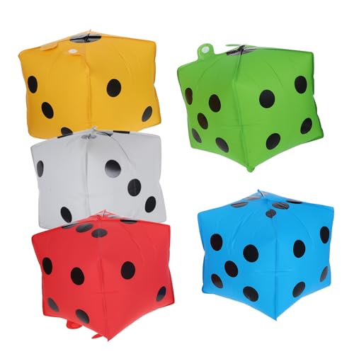 LIFKOME 5Stücke Kreative Würfelballons aus Aluminium für Themenpartys Quadratische Dekoration für Spielabende Vielseitige von LIFKOME
