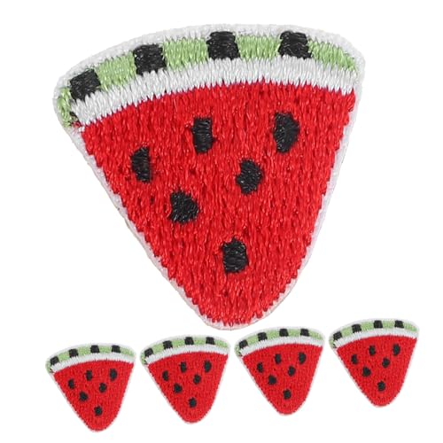 LIFKOME 5Stücke Wassermelonenform DIY Patches Gestickte Applikationen für Kleidung Einfache Anwendung Geschenkidee für von LIFKOME