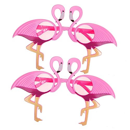 LIFKOME 6 Paare Partybrille Hawaiianische Brille Flamingo-brille Dekorative Partygläser Karneval Requisiten Für Fotoautomaten Luau-partyzubehör Dekorativer Spiegel Plastik Erwachsener Kind von LIFKOME