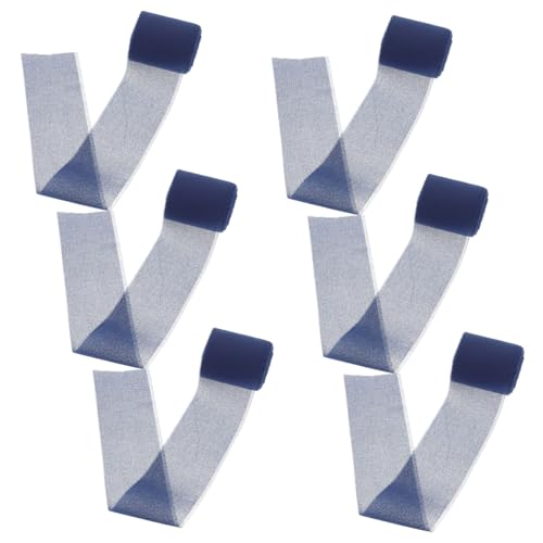 LIFKOME 6 Rollen Breites Chiffonband mit Fransen Weiches Reißfestes Geschenkband aus Seidensatin für Hochzeitsdekoration Blumensträuße Shower Party-deko in Blau LIFKOME 6 Rollen Breites Chiffonband mit Fransen Weiches Reißfestes Geschenkband aus Seidensatin für Hochzeitsdekoration Blumensträuße Shower Party-deko in Blau von LIFKOME