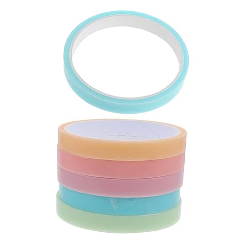LIFKOME 6 Rollen Buntes Sticky Ball Klebeband Dünnes Transparentes Dekompressionsband Stressreduzierendes Bastelband für Schule Büro Vielseitig Einsetzbar LIFKOME 6 Rollen Buntes Sticky Ball Klebeband Dünnes Transparentes Dekompressionsband Stressreduzierendes Bastelband für Schule Büro Vielseitig Einsetzbar von LIFKOME
